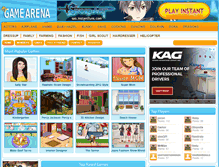 Tablet Screenshot of mygamearena.com